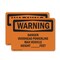 Signmission Danger Overhead Powerline Max Vehicle Height OSHA Warning Sign, Vinyl Decal, 10in W x 7in L, 2PK OS-2PACK-WS-D-710-L-12036 - alternate 1